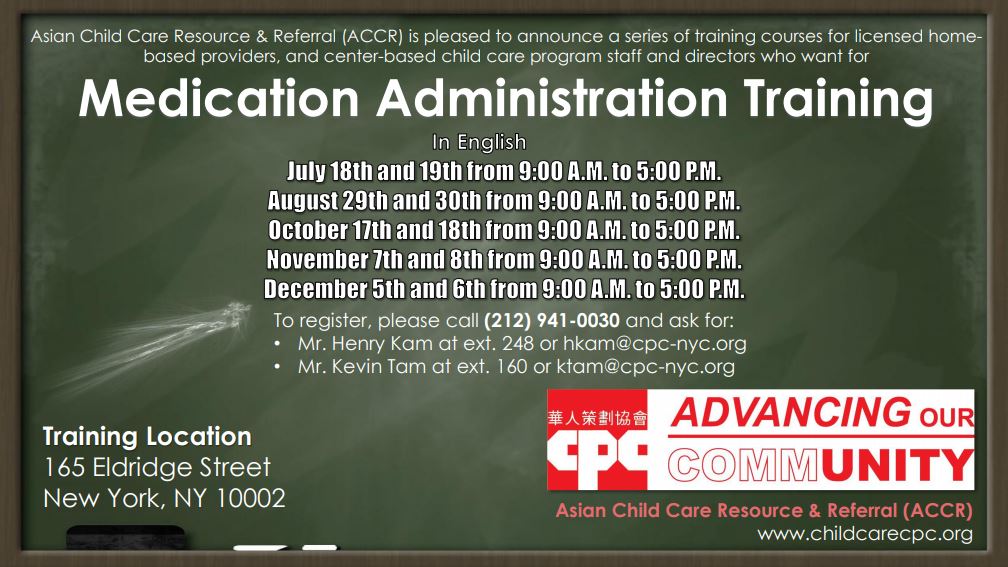 CPC Medication Administration Training in English