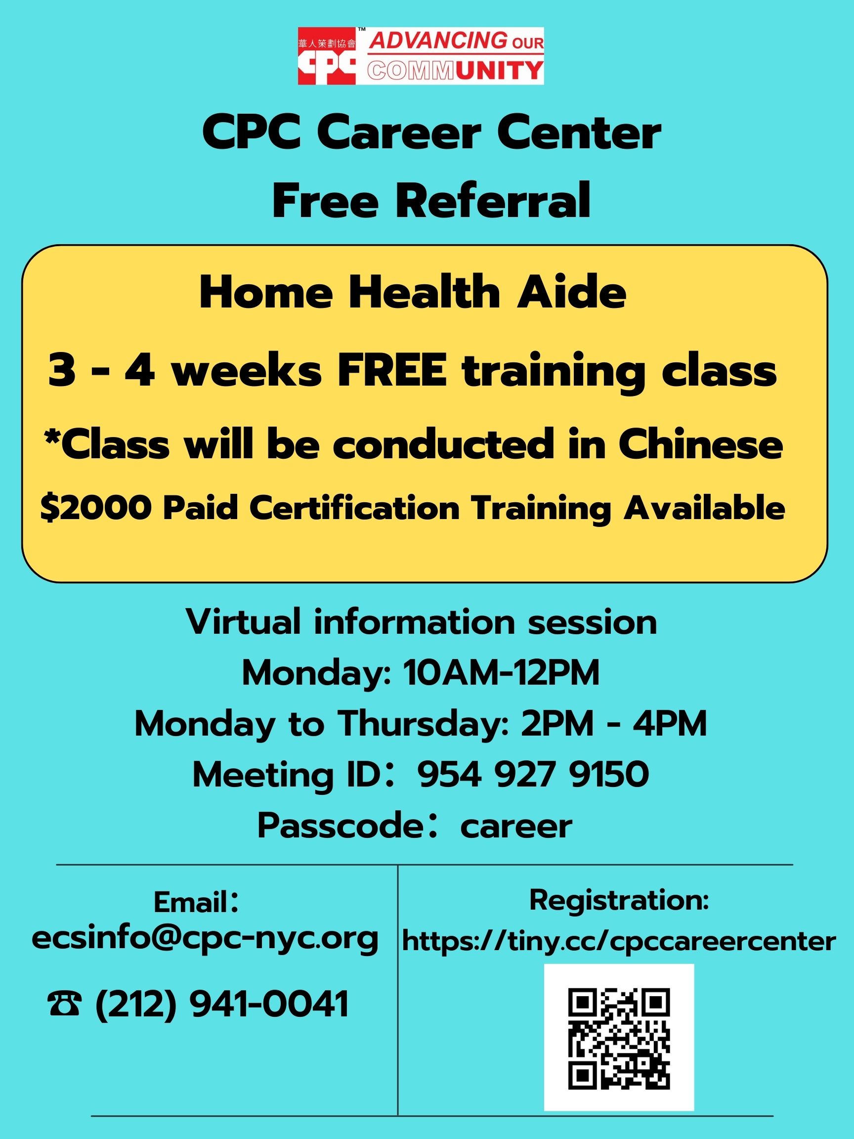 Free In Person Training and Job Placement for Home Health Aid: Spanish  starts 3/30; English starts 4/6 - NeON Works - Medium