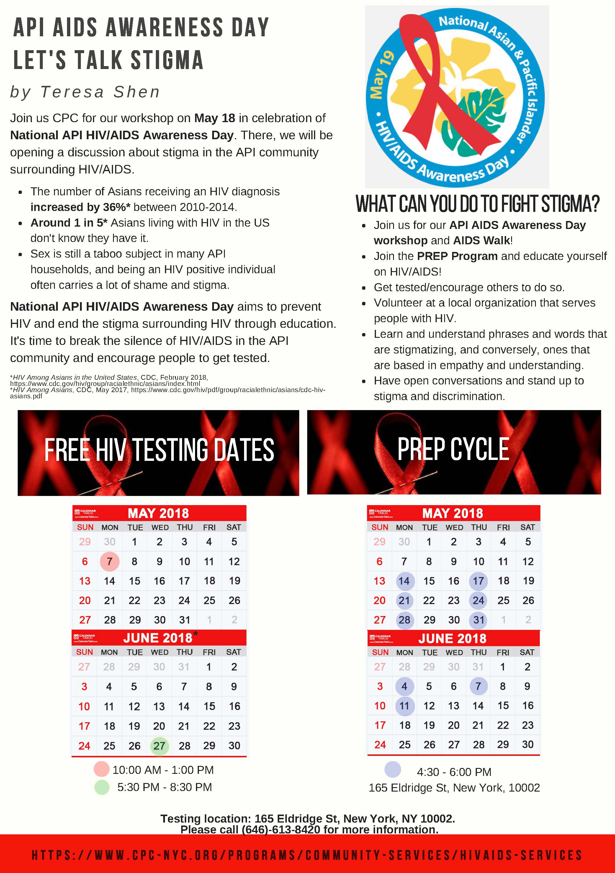HIV/AIDS Services May Newsletter 2018-05-10 17:30:00