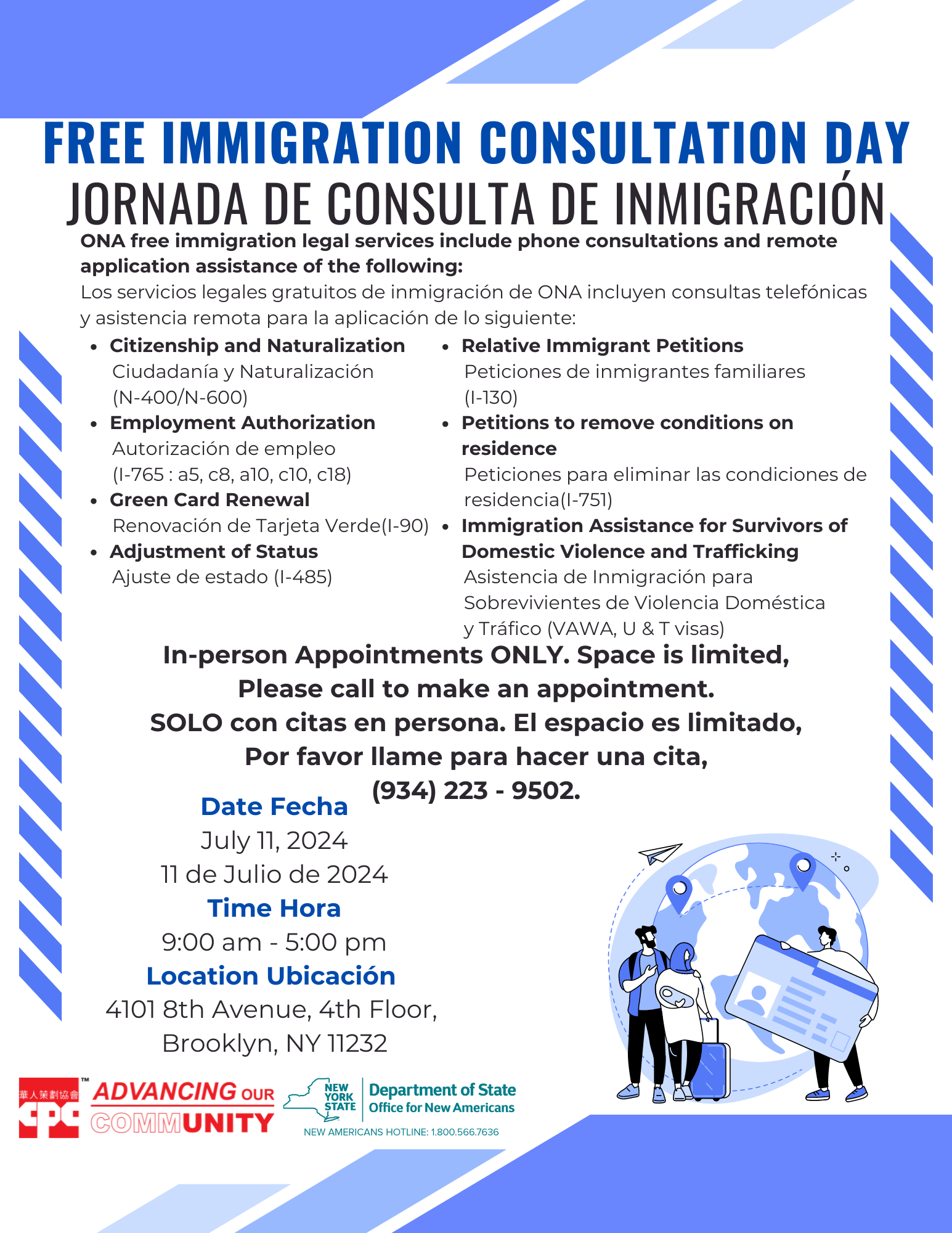 ONA Immigration Consultation Day: In-Person (July 11, 2024) 2024-07-11 ...