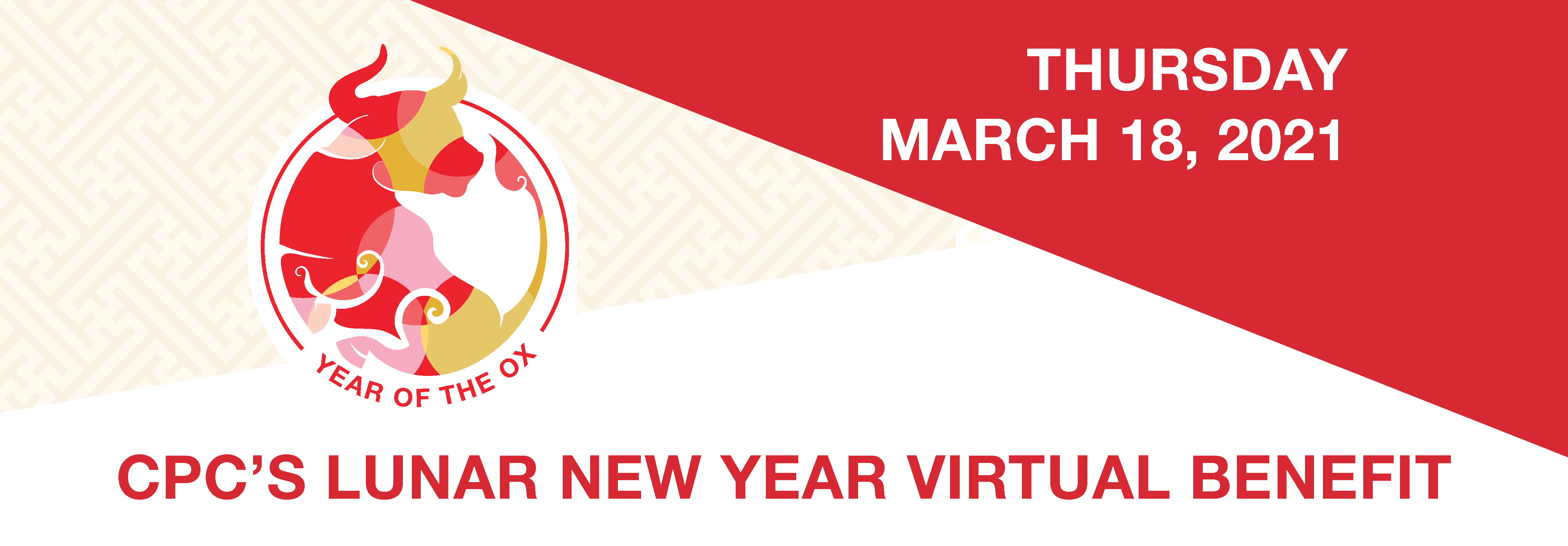 Lunar New Year Virtual Benefit Thursday March 18th, 2021