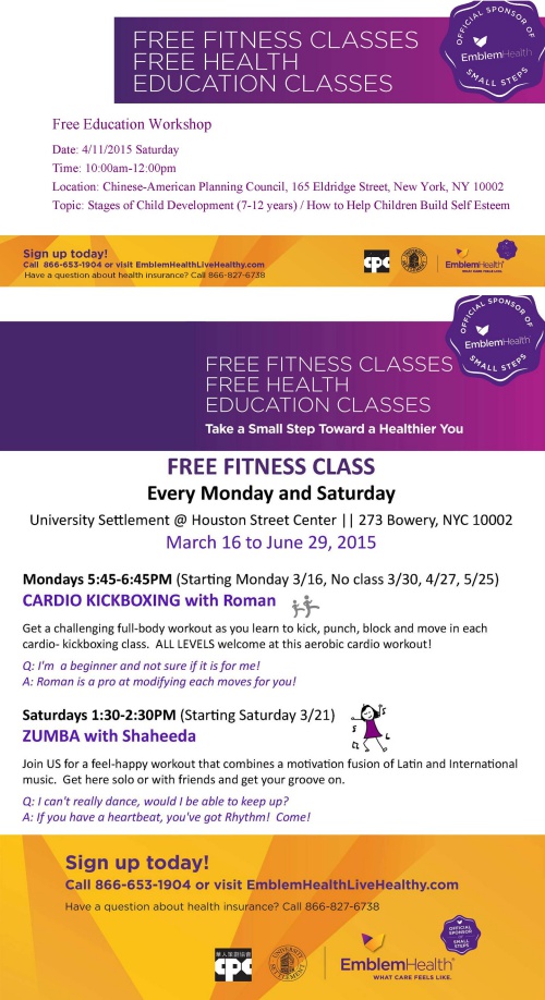 Free Weekly Fitness Classes 