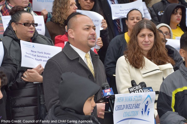 W.Ho speaking at Child Welfare Cap Rally