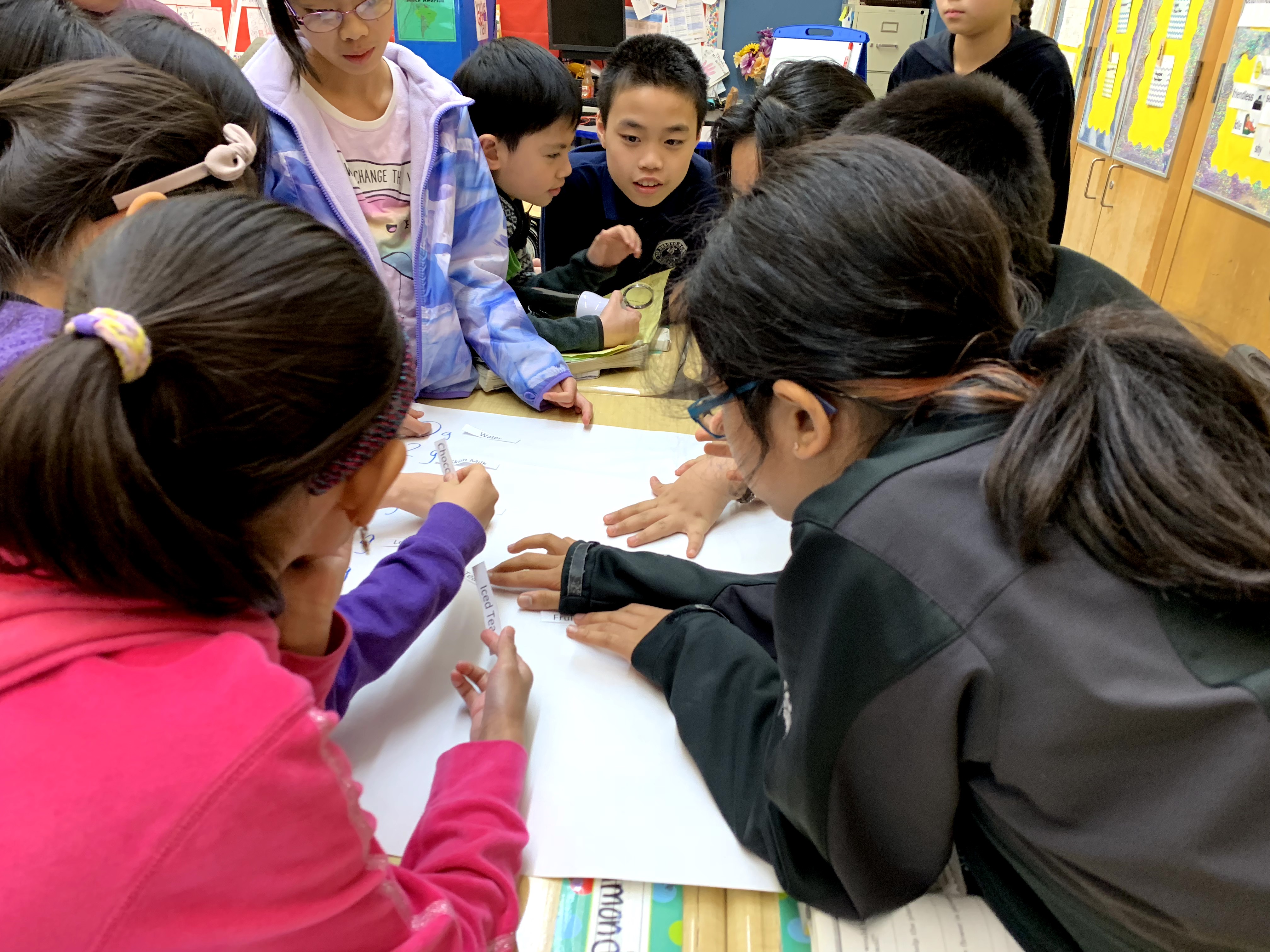 Students at PS130 During a Workshop on Sugary Drinks