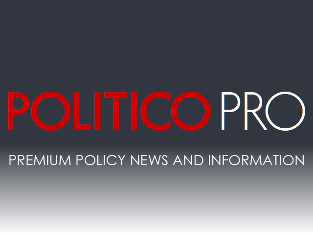 Politico Pro standard masthead logo