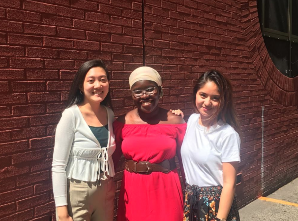 Peer Educators Joy Ling, Amanda Sowah, and Yeda Dayao