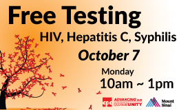 Free HIV and STDs Testing 愛滋及性病免費檢測