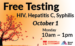 Free HIV and STDs Testing 愛滋及性病免費檢測