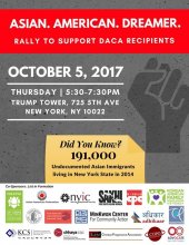 Asian American Dreamer Rally 10-05-17