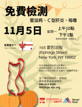 Free HIV and STDs Testing 愛滋及性病免費檢測