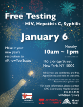 Free HIV and STDs Testing 愛滋及性病免費檢測