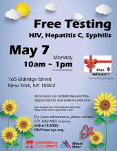 Free HIV and STDs Testing 愛滋及性病免費檢測