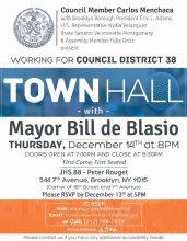 District 38 Townhall with Mayor de Blasio - English