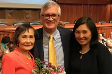 Po-Ling Ng, NYS Senator Brian Kavanagh, Betty Ng