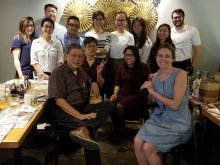 Celebratory Intern Luncheon at Tim Ho Wan in the East Village with Summer Internship Program -- Supporter Dongju Chung (rear left) and Stakeholders