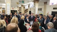 Tommy Lam speaking at the Youth Rally Against Hate