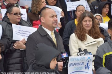 W.Ho speaking at Child Welfare Cap Rally