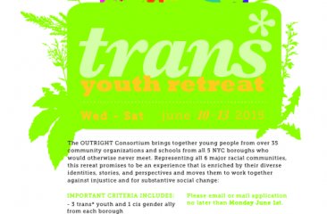 Project Reach - Trans Youth Retreat 2015