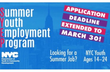 SYEP 2018 Deadline Extended March 30 2018